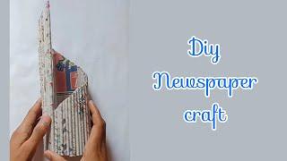 Diy Newspaper Craft  Waste Craft #shorts #shivamart #craft