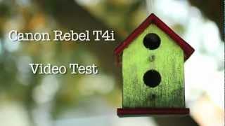Canon EOS Rebel T4i Video Test