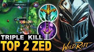 WILD RIFT TOP 2 ZED DESTROYING EVERYONE