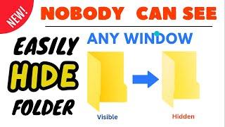 How to HideUnhide a File or Folder in any Windows  Way To Hide Files or Folders In Windows