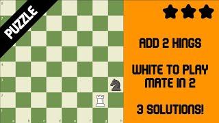 Chess Puzzle - 2 Kings To Add