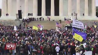 Local residents and medical professionals attend anti-mandate rally in D.C.