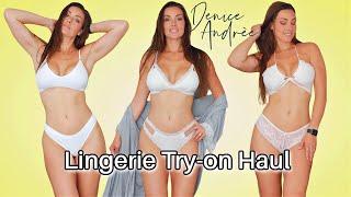 White Lingerie try on Haul #tryon #model #top #lingerie