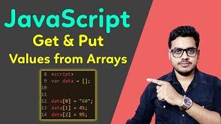 How to use array in JavaScript in Hindi  Get values from Araay in Javascript  Put value in Arrays