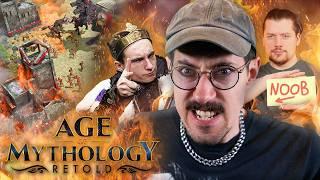 2 Pros + 1 Noob = ???  Age of Mythology Retold