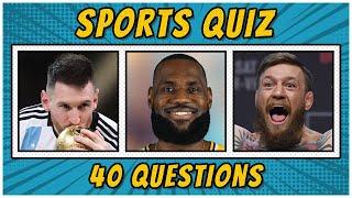 SPORT QUIZ GAME  40 Sports Trivia Questions and Answers  Trivia Hero