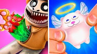 Good VS Bad Angel SuperKitties  *Gadgets Vs Crafts Made In Heaven And Hell*