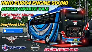 Bussid Update v4.2  Hino Euro4 Engine Sound mod For Bus Simulator Indonesia v4.2