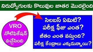 Telangana VRO SyllabusExam PatternExam Details...Dont Miss