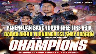 SES ALFAINK JUARA ESL SNAPDRAGON FREE FIRE ASIA MENGALAHKAN EVOS PHOENIX DAN EVOS DIVINE 