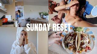 SUMMER SUNDAY RESET weekly grocery shop quick house clean & beach