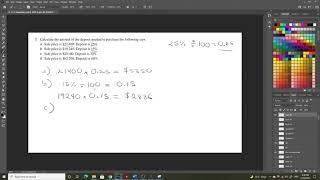 Purchasing a car math problems 1