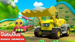 Kereta Kecil yang Bahagia Berangkat！ Lagu Anak-anak  Kartun Anak  BabyBus Bahasa Indonesia