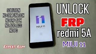 MIUI 11 REDMI 5A MCE3B Bypass FRP Unlock Google Account NEW Method 2020