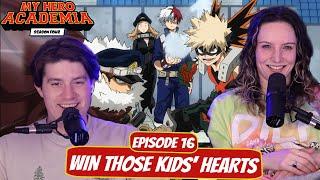 FLUNKIES VS CHILDREN??  My Hero Academia Season 4 Wife Reaction  Ep 16 “Win Those Kids Hearts”