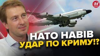 ІСТЕРИКА росіян Літак НАТО допоміг УРАЗИТИ АЕРОДРОМ в Криму? У РФ арештували ведучого 24 КАНАЛУ