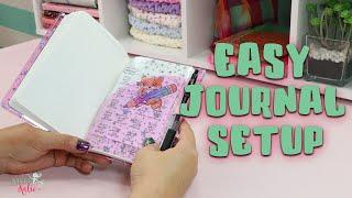 QUICK AND EASY JOURNAL SETUP  A6 STALOGY JOURNAL SETUP  EASY JOURNAL SETUP  SALTY KATIE