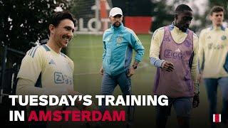 15 MINUTES OF TRAINING FOOTAGE  The Ajax squad brings a lot of energy ️️