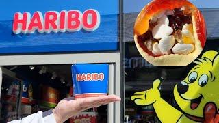Trying All The Gummies Sweet Candy in Haribo Shop in UK Pick & Mix ASMR 4K
