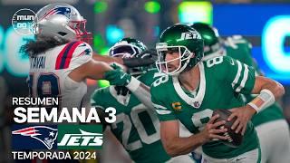 New England Patriots vs. New York Jets  Semana 3 - NFL 2024  Highlights Resumen en español