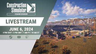 Construction Simulator – Stadium Expansion  Livestream