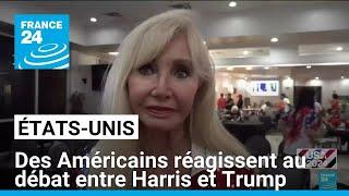 Des Américains réagissent au débat présidentiel entre Harris et Trump • FRANCE 24