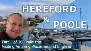 POOLE to HEREFORD - Tour of AMAZING Towns & Cities in England