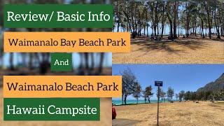 Waimanalo Bay vs Waimanalo Beach Park REVIEW  Basic Info Before Camping  Hawaii Camping