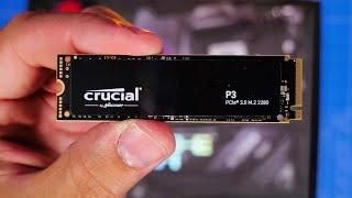How to install Crucial P3 NVMe SSD and test it