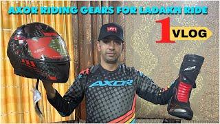 AXOR SPONSORED RIDING GEARS FOR LADAKH RIDE  UNBOXING  LADAKH RIDE 2023 EP. 1