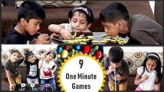 9 Minute to win it games  Indoor Games for kids  One minute Games  Party games for kids 2020