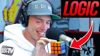 Rapper Logic Solves a Rubiks Cube During Freestyle  BigBoyTV