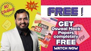 Oswaal Mock Papers Free Download  Class 10 Board Exam 2023-24  Pre Board Study Materials Class 10