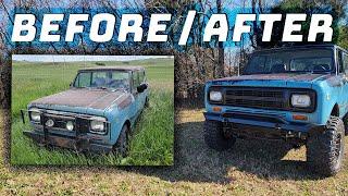 I lifted my Turbo Diesel International Scout INCREDIBLE TRANSFORMATION