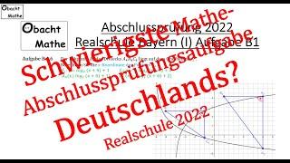 Schwierigste Mathe-Abschlussprüfungsaufgabe Deutschlands?  Realschule Jahr 2022  ObachtMathe