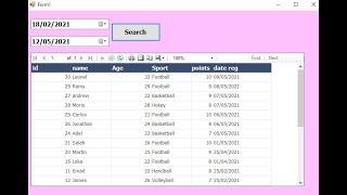 How to filter Report RDLC between Two dates in VB. net