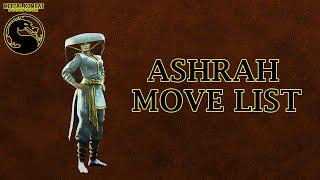 Mortal Kombat Deception - Ashrah Move List