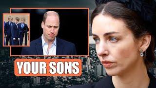 THEYRE YOUR SONS Rose Hanbury STORMS Williams Home With Twin Sons William Is Their Father