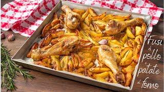 FUSI DI POLLO AL FORNO CON PATATE  - Ricetta Facile Fatto in Casa da Benedetta