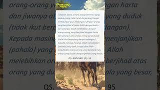 An Nisa Ayat 95 #shorts #surah #panglimaperang