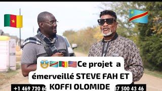 KOFFI Olomide et Steve Fah visitent le chantier dune ville Africaine aux USA  