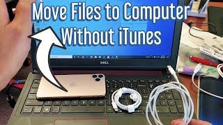 iPhone 11  11 Pro Max How to Transfer Files Photos Videos to Computer w Cable