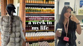 life of a surgeon vlog ︎︎  girls brunch night shifts skincare and shopping