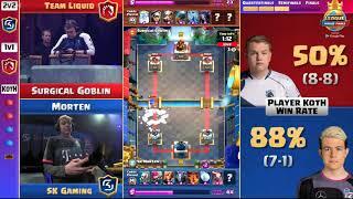 CLASH ROYALE BEST MATCH IN HISTORY SURGICAL GOBLIN VS MORTEN WON BY 1 POINT