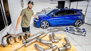 The Best MK8 Golf R Exhaust Milltek Turboback 034 Brake & Rear Sway Bar Upgrade