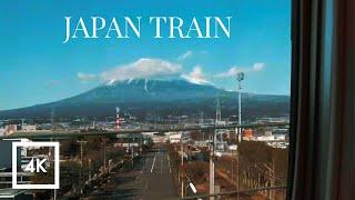 Relaxing Train Ride in Japan  Shinkansen Osaka to Tokyo for Sleep & Study Sounds