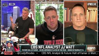 J.J. Watt addresses the Aaron Rodgers & Davante Adams reunion rumors   The Pat McAfee Show