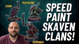 How to paint Skaven Clan Schemes fast Verminus Pestilens and Eschin yes yes