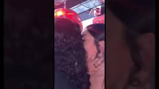 Two Girls Kissing at the Club  Lesbian Kiss 