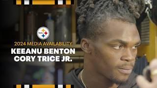 Keeanu Benton Cory Trice Jr. Media Availability Aug. 26  Pittsburgh Steelers